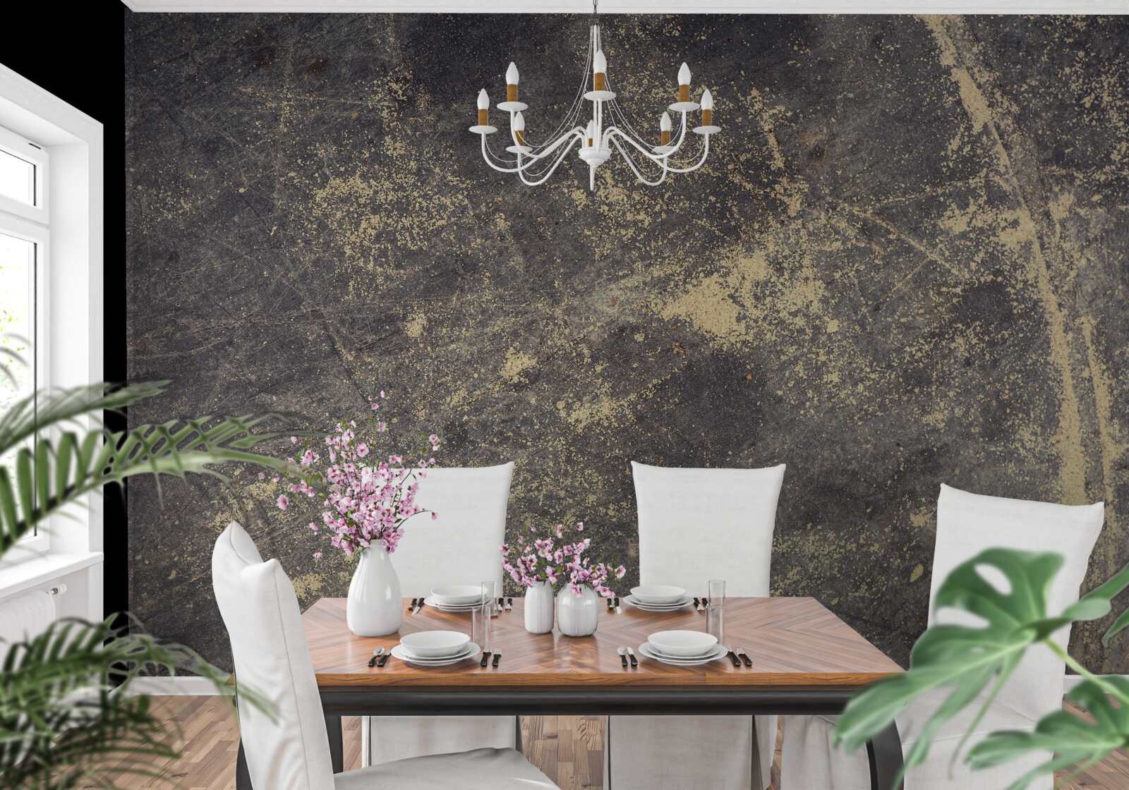 Fototapeta struktura betonu zarysowanego