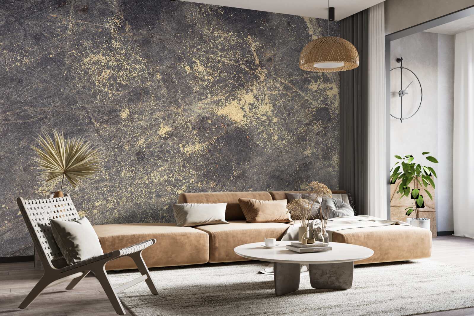 Fototapeta struktura betonu zarysowanego