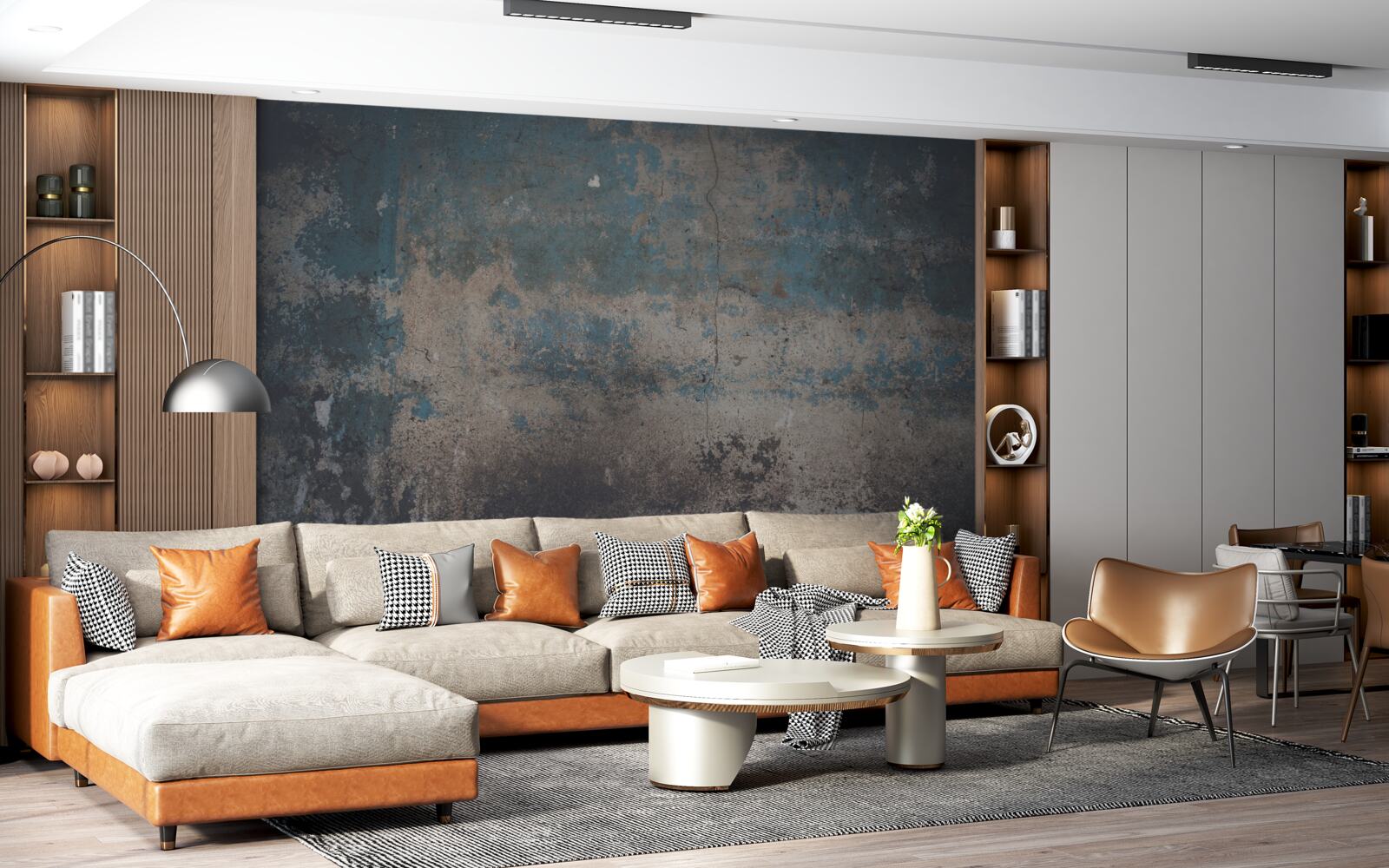 Fototapeta struktura ściany zatarta przez czas