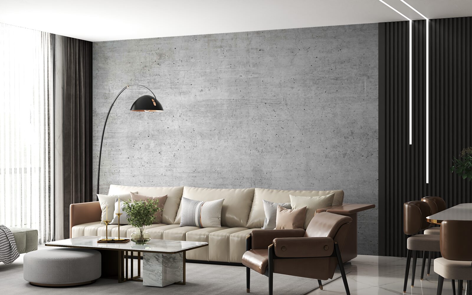 Fototapeta otynkowana szara tekstura