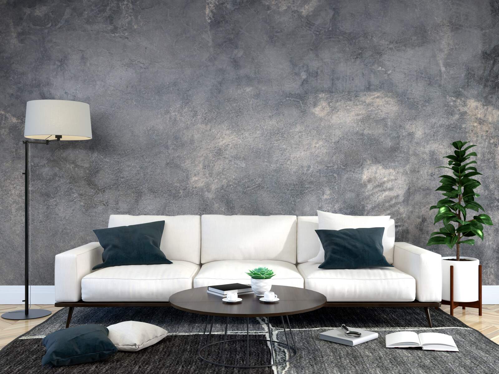 Fototapeta uformowana ściana cementowa