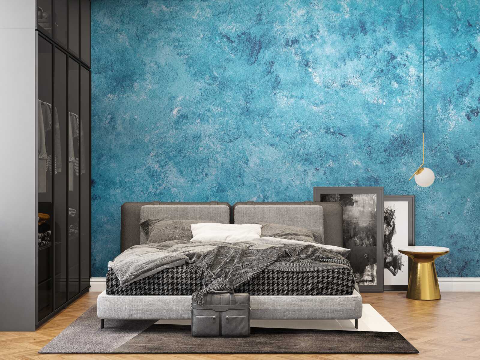 Fototapeta konceptualna fala niebieskiego migotania