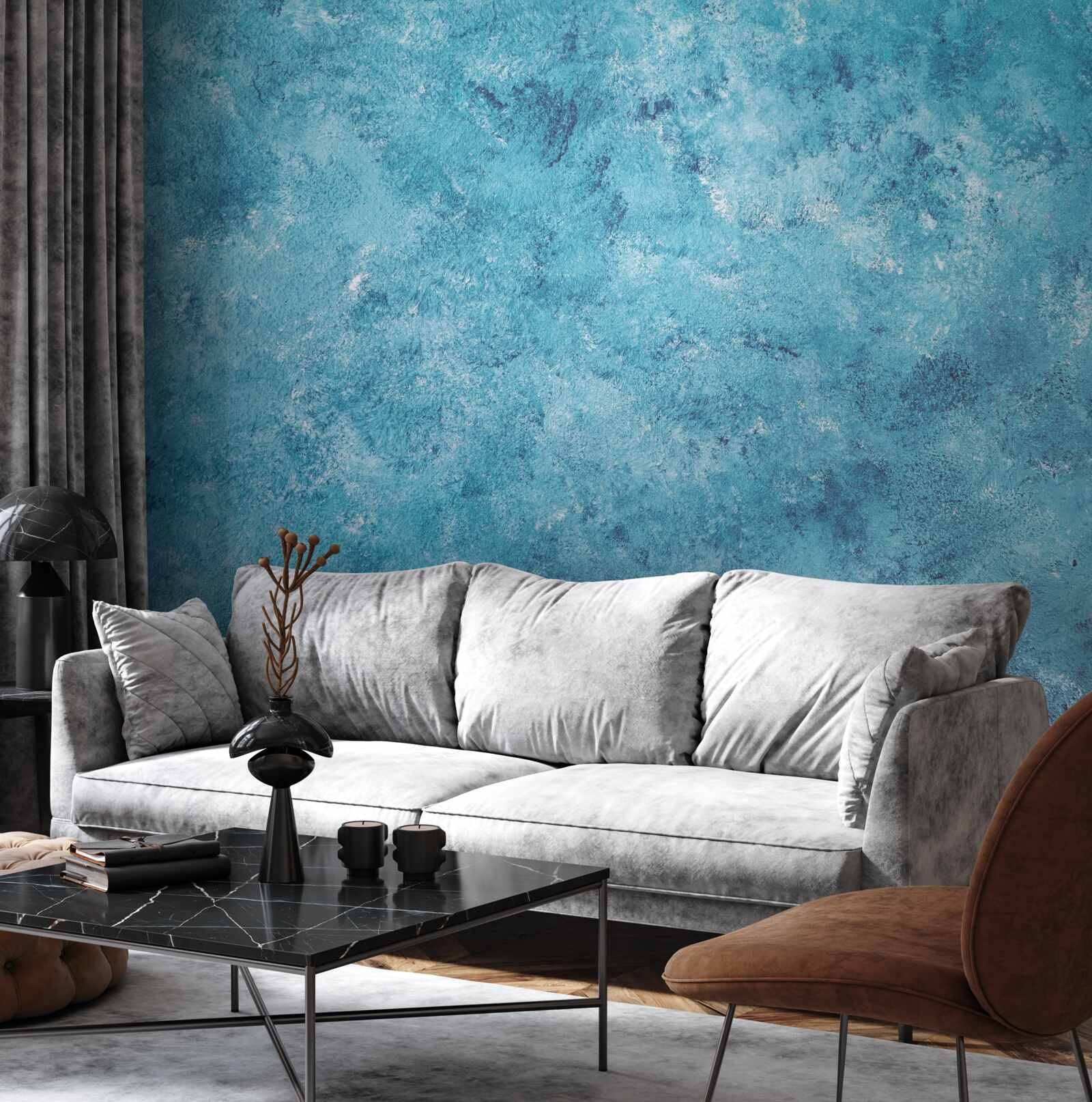 Fototapeta konceptualna fala niebieskiego migotania