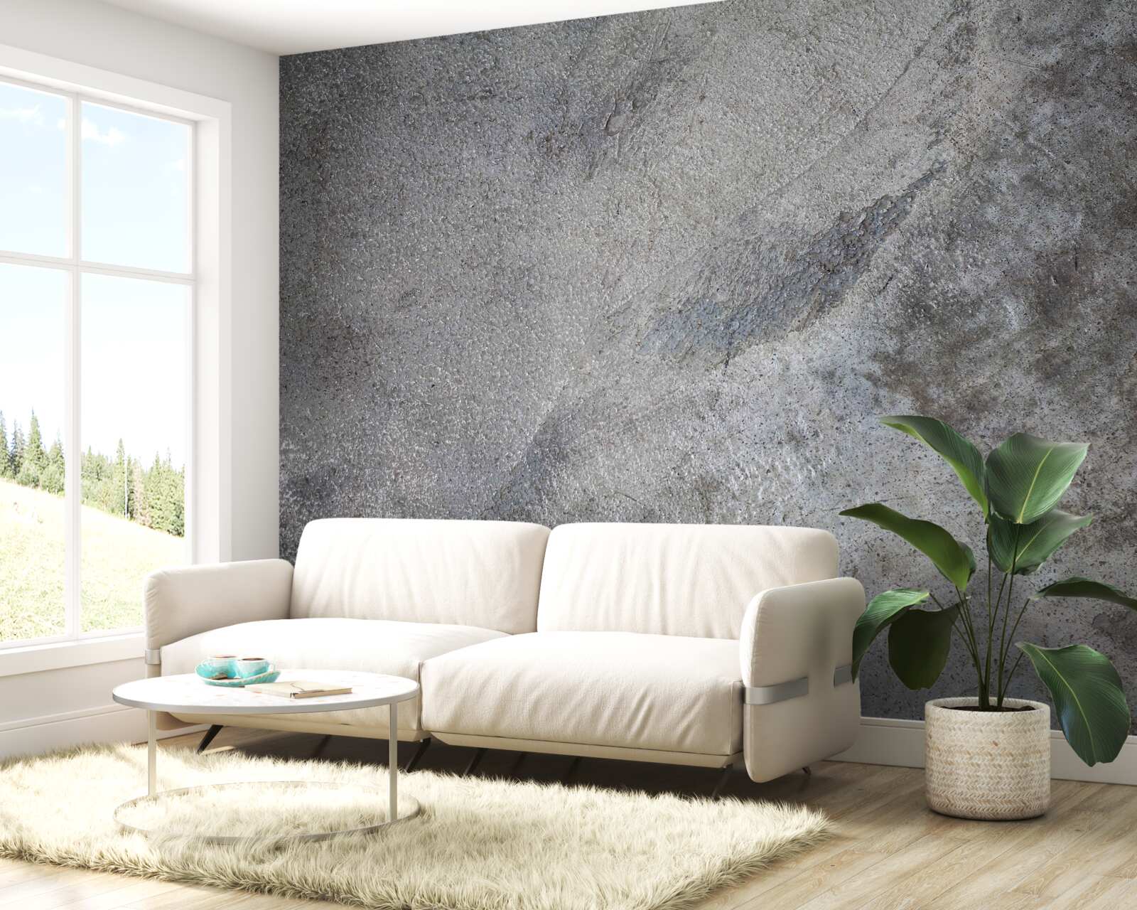 Fototapeta Ściana polerowana z cementu