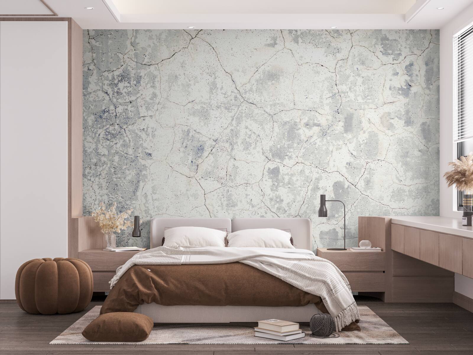 Fototapeta na szczycie cementowej bariery