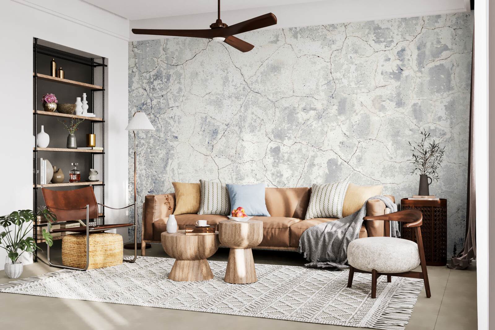 Fototapeta na szczycie cementowej bariery