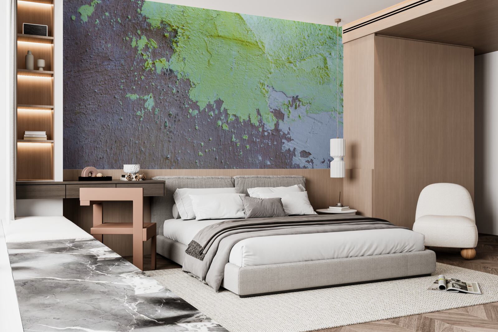 Fototapeta ciemny tynk dekoracyjny