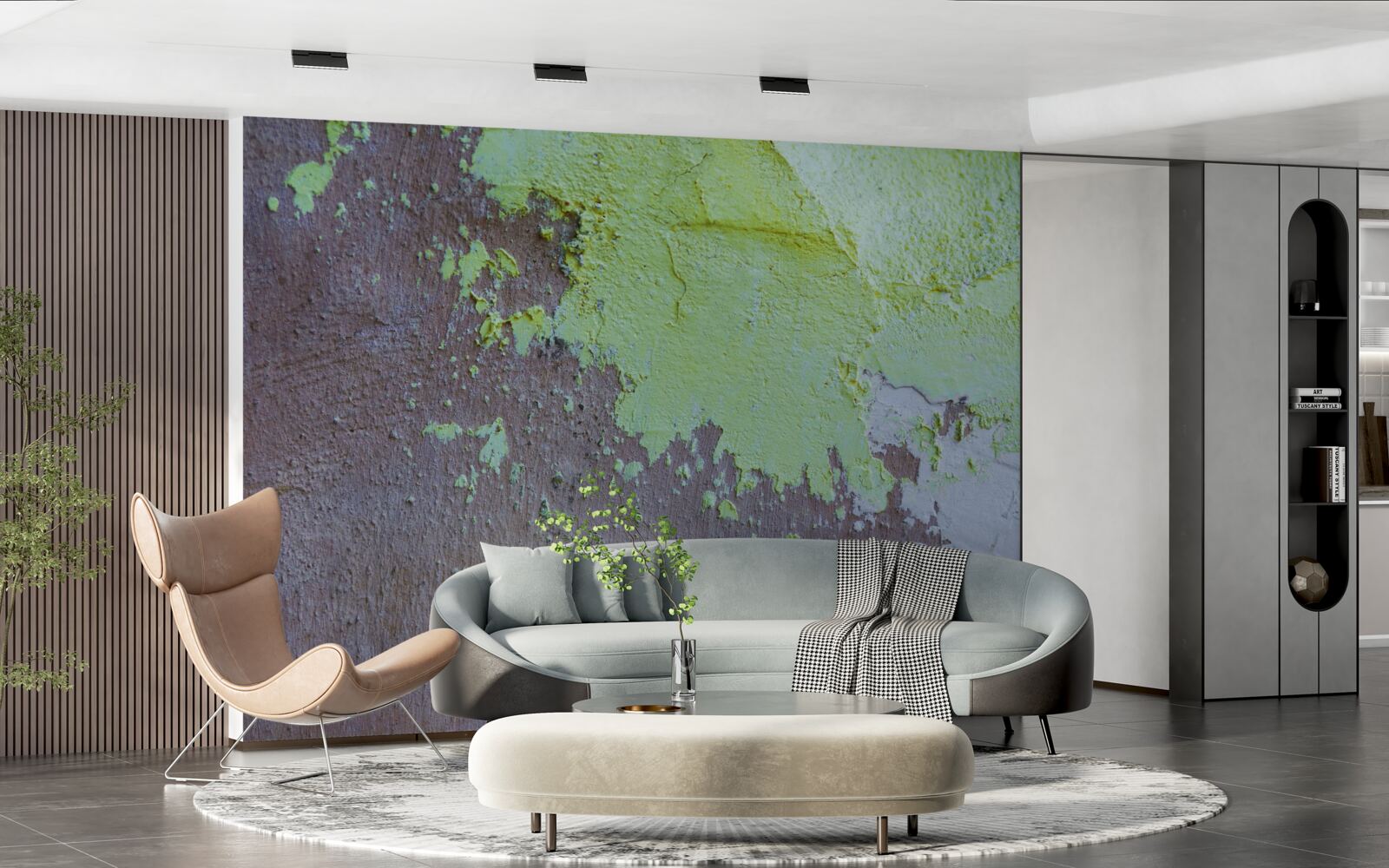 Fototapeta ciemny tynk dekoracyjny