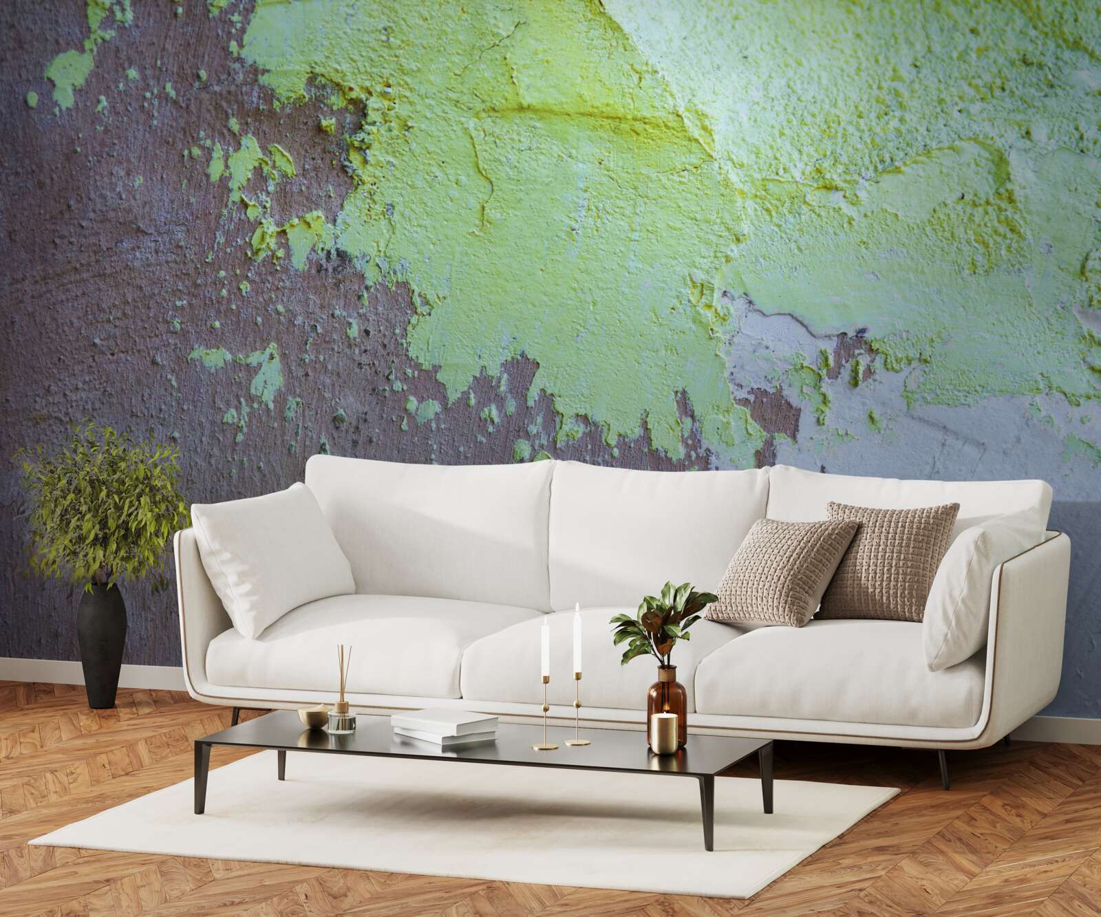 Fototapeta ciemny tynk dekoracyjny