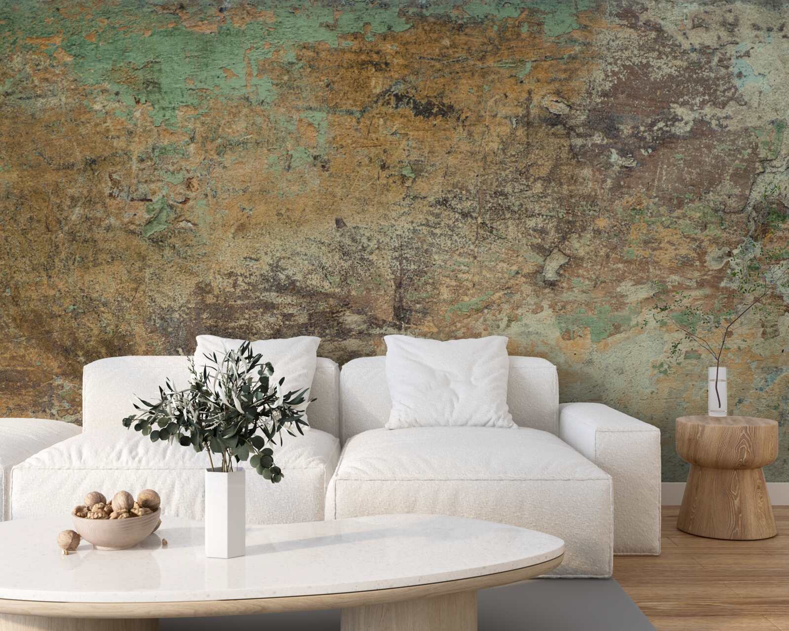 Fototapeta Ściana z abstrakcyjną rdzą