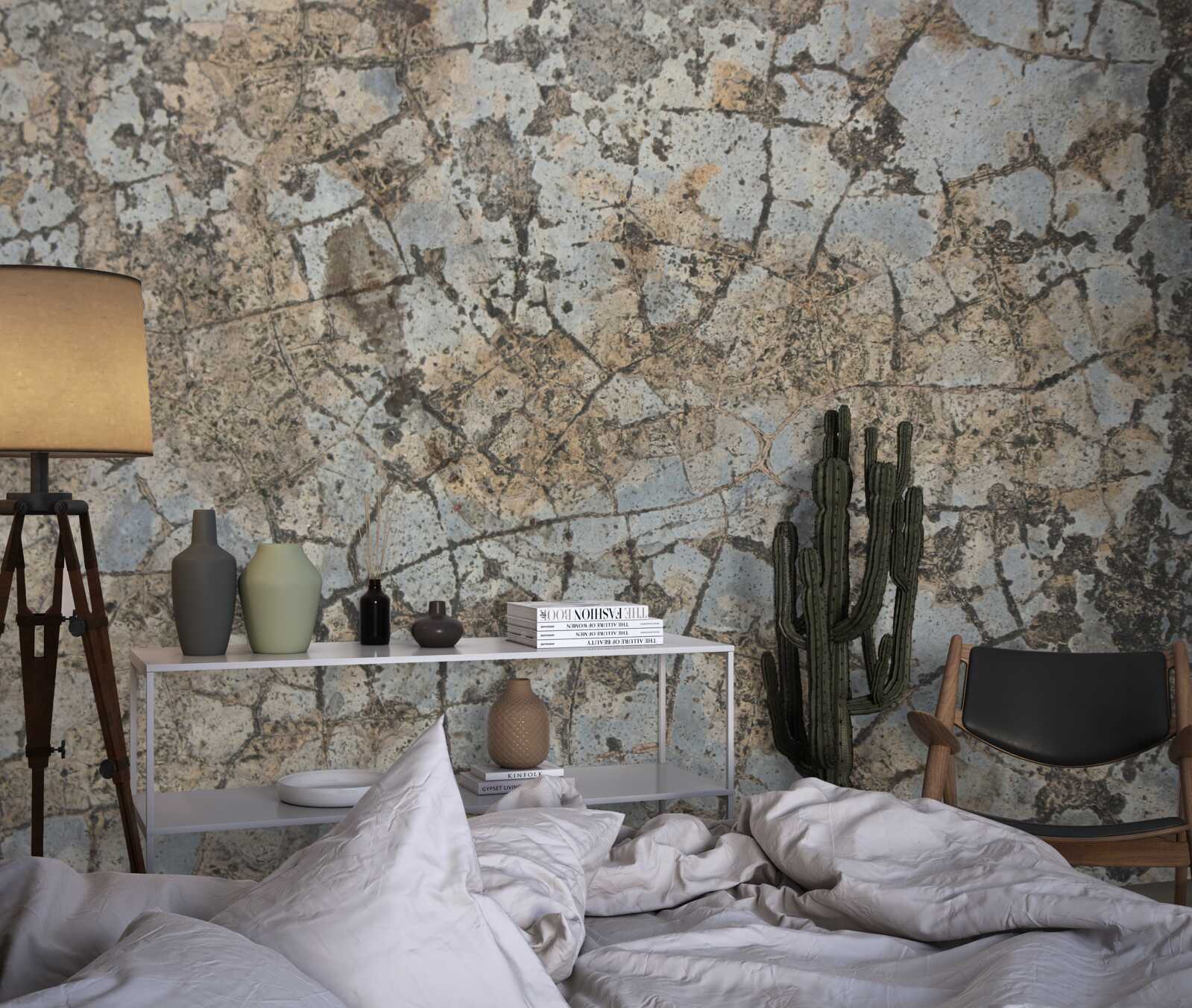 Fototapeta powierzchnia marmuru, usiana pęknięciami