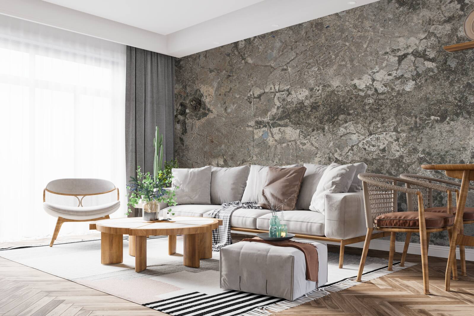 Fototapeta szara granitowa skała