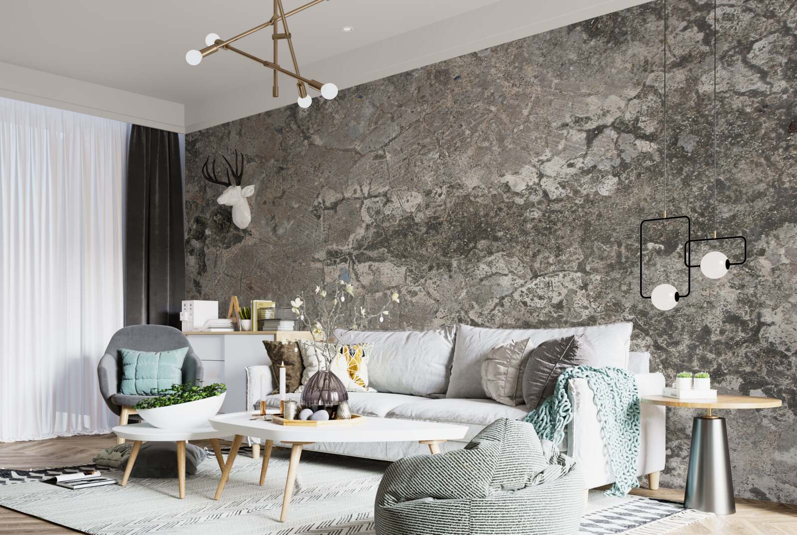 Fototapeta szara granitowa skała