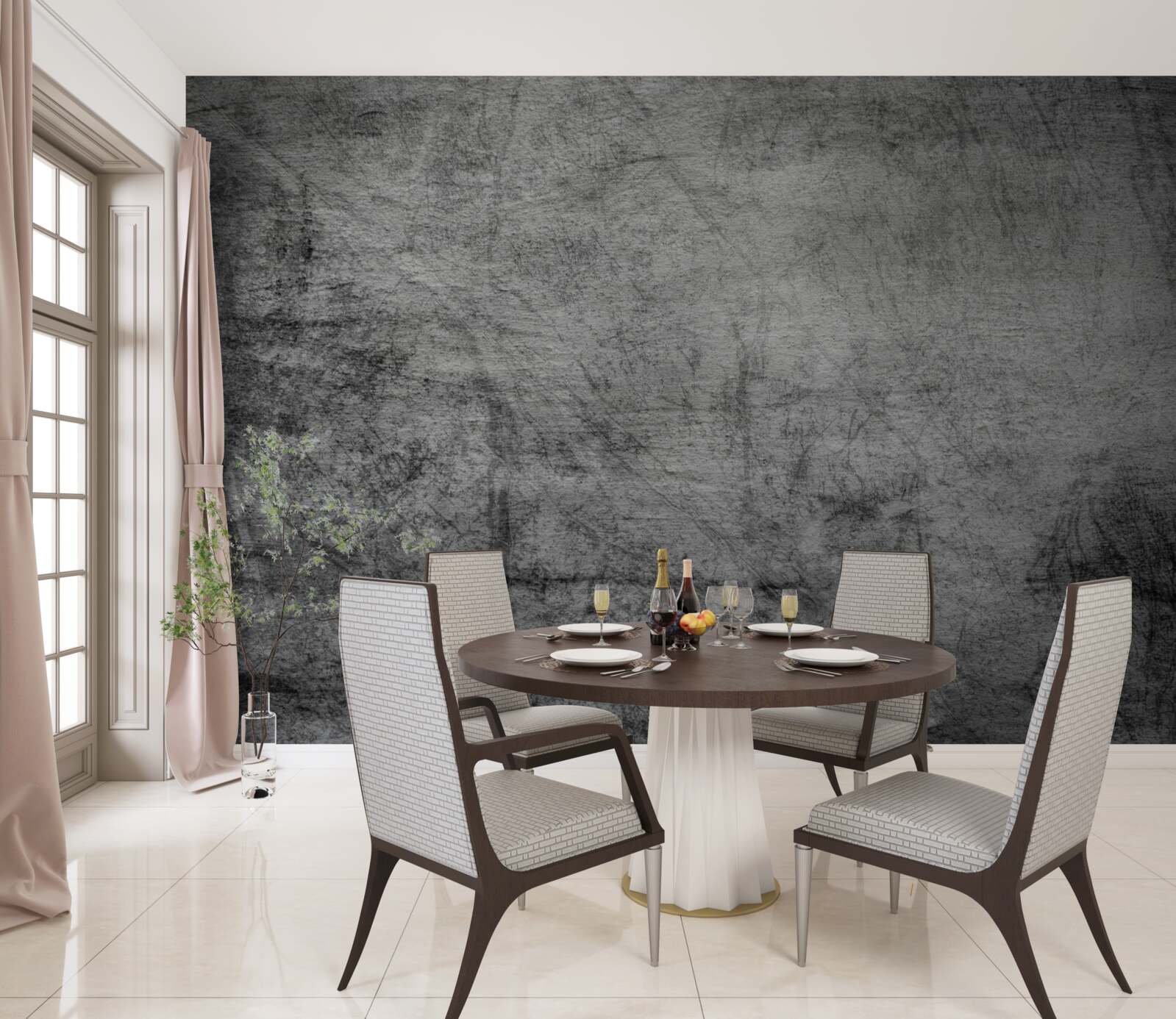 Fototapeta stare szare tło oznaczone zadrapaniami