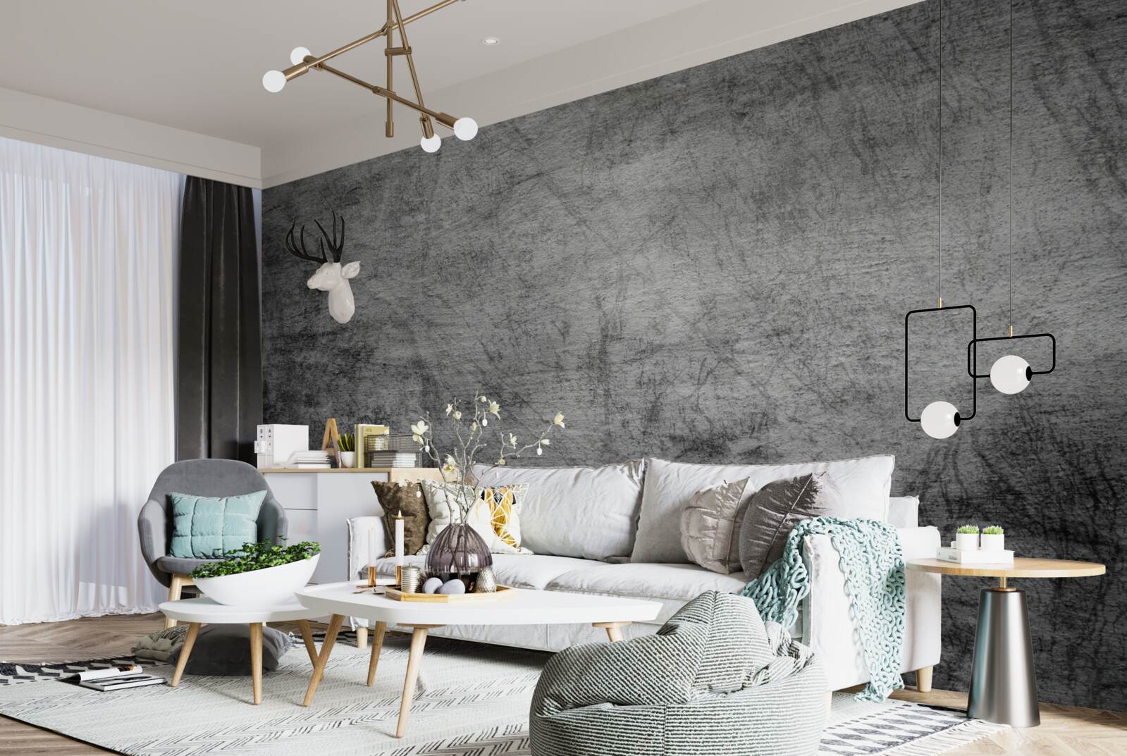 Fototapeta stare szare tło oznaczone zadrapaniami