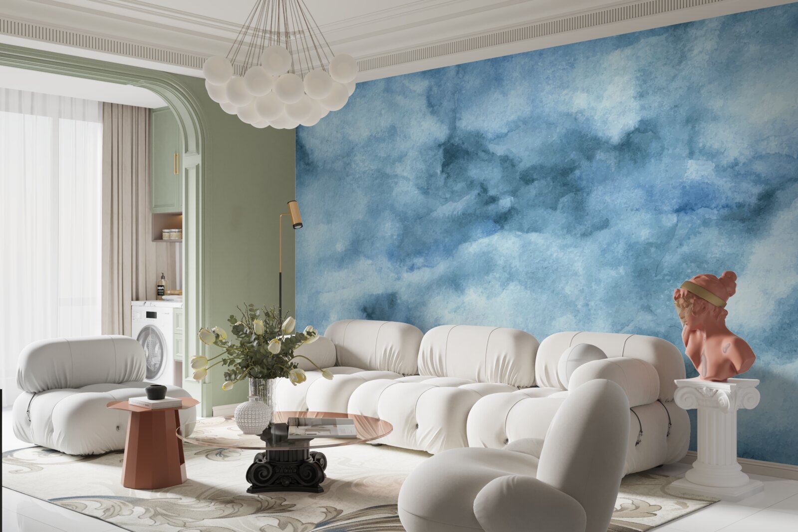 Fototapeta niewyraźna mgławica chmur