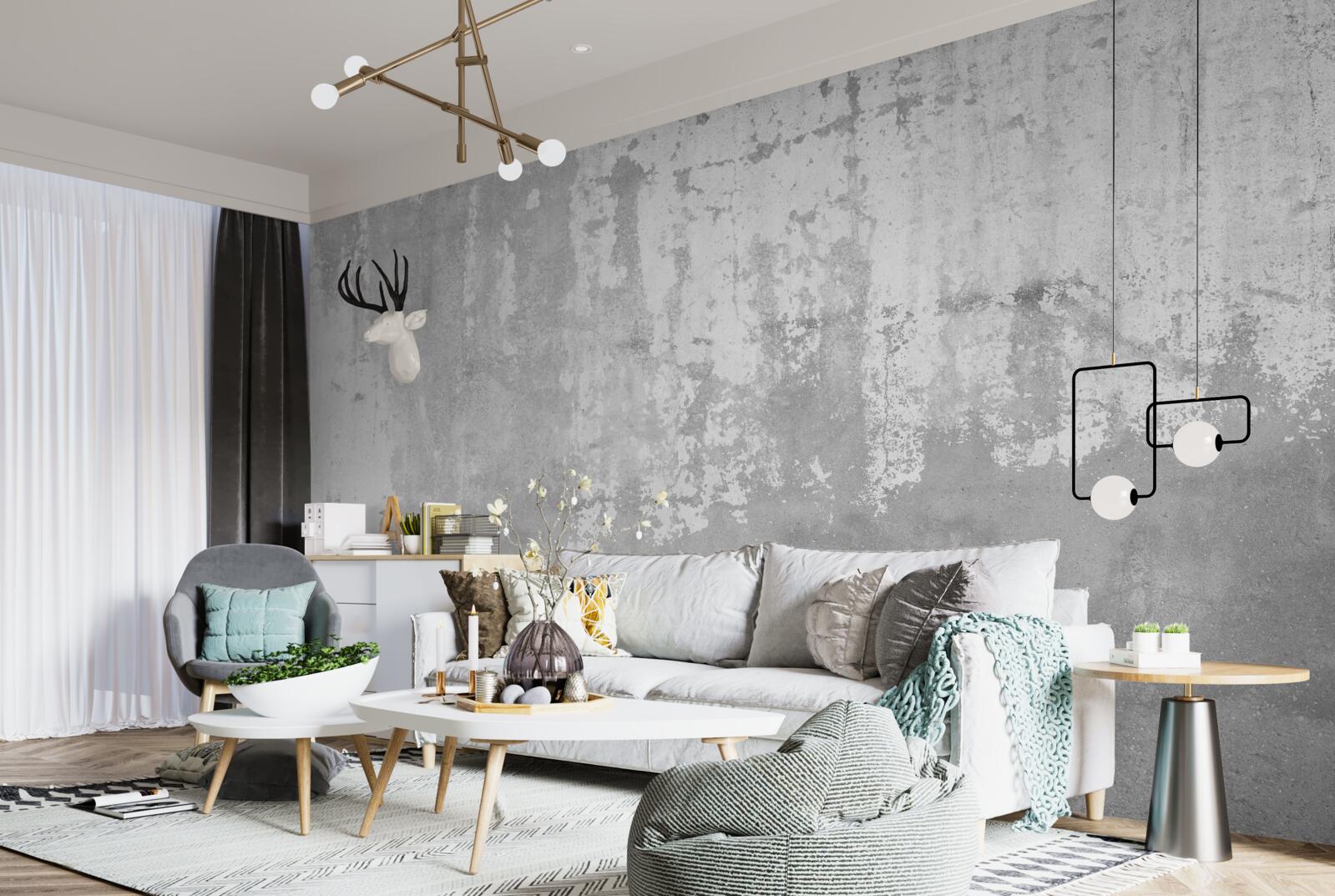 Fototapeta na zewnątrz domu jest szara ściana