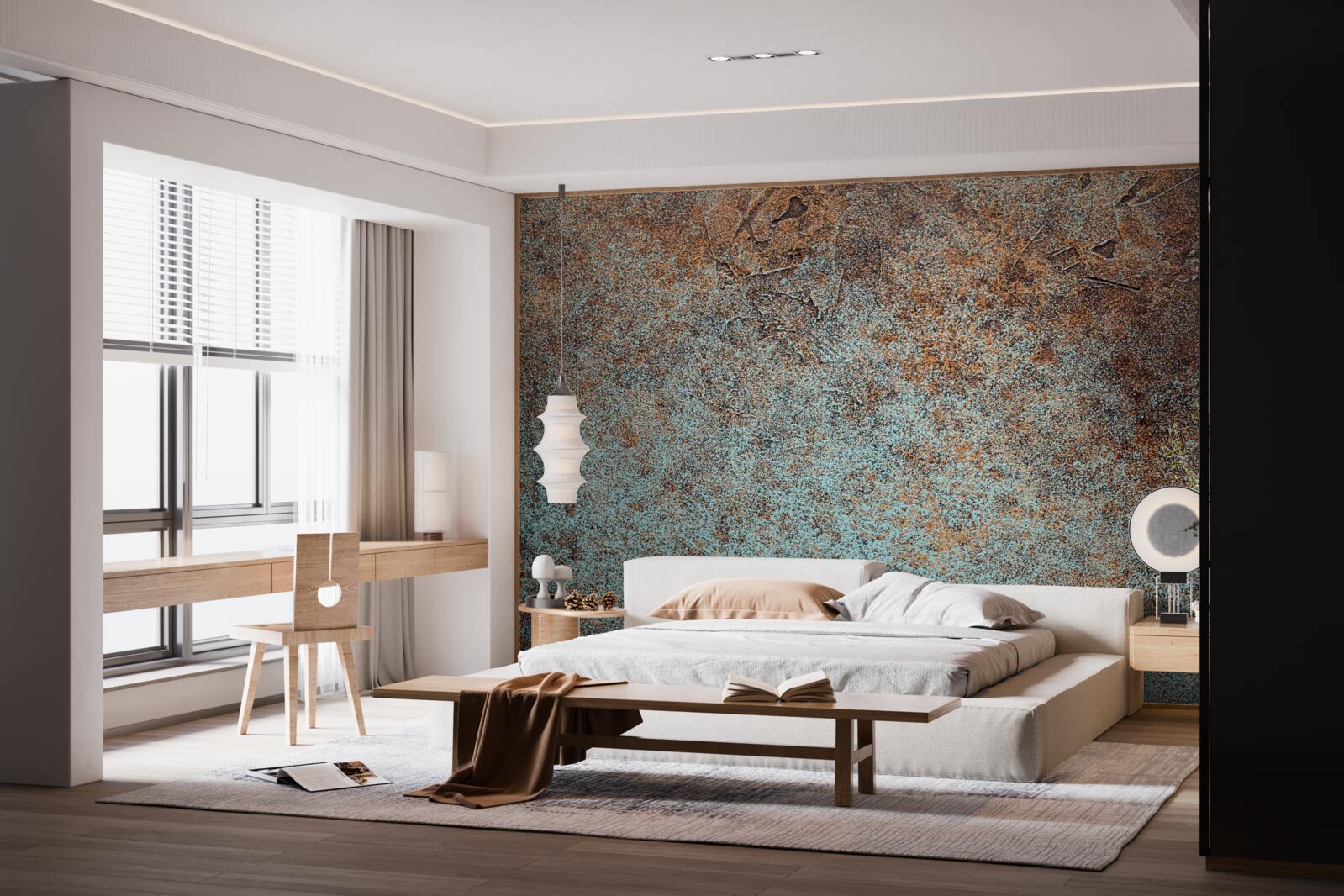 Fototapeta ciemno oksydowana powłoka żelaza