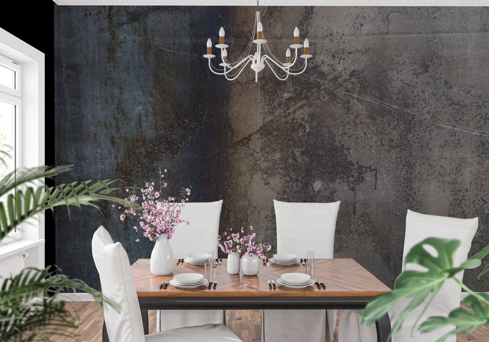 Fototapeta ciemna metalowa konstrukcja