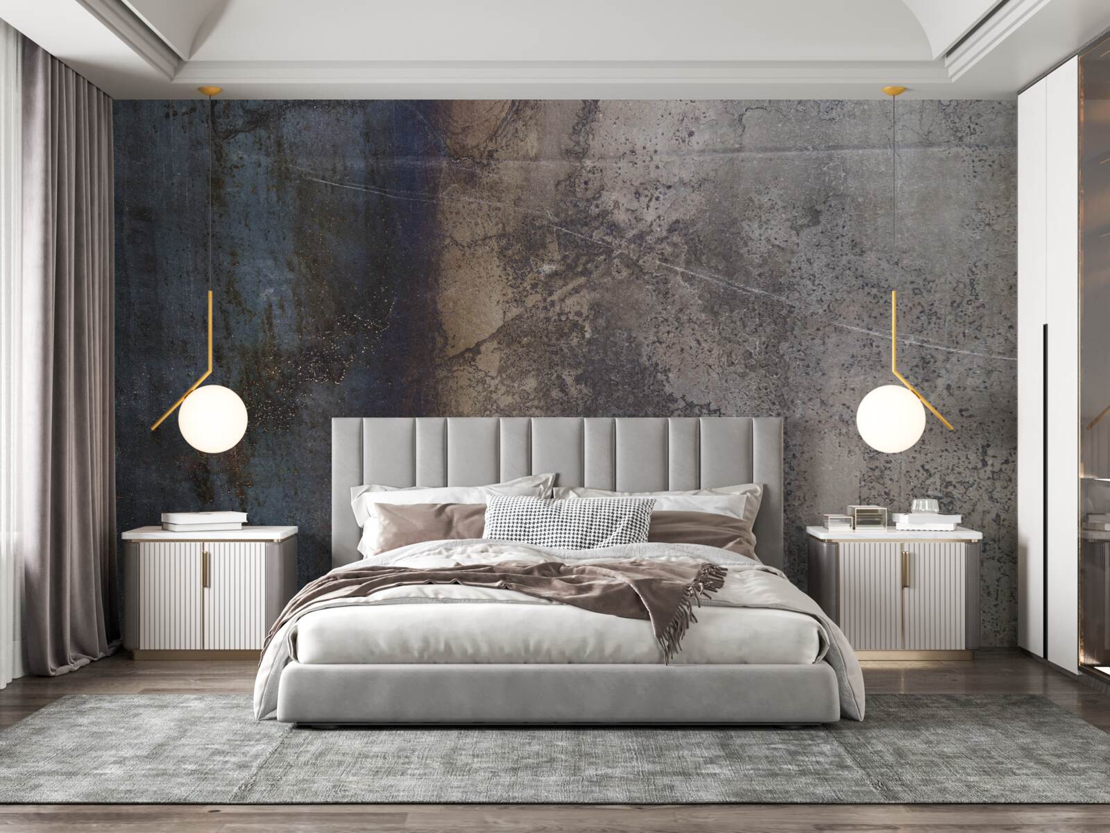 Fototapeta ciemna metalowa konstrukcja