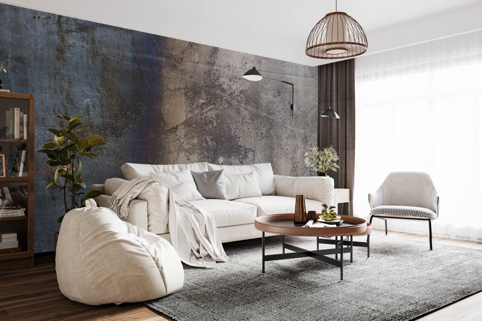 Fototapeta ciemna metalowa konstrukcja