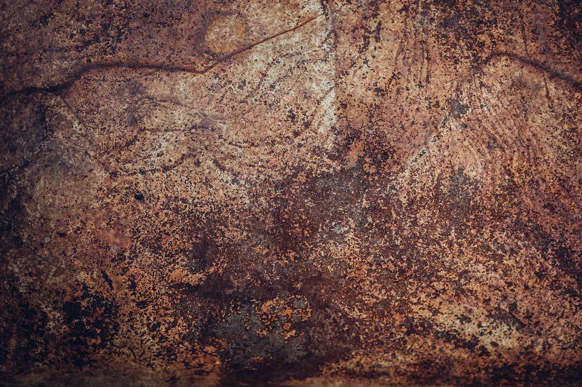 Fototapeta przyciemnione obszary rdzy