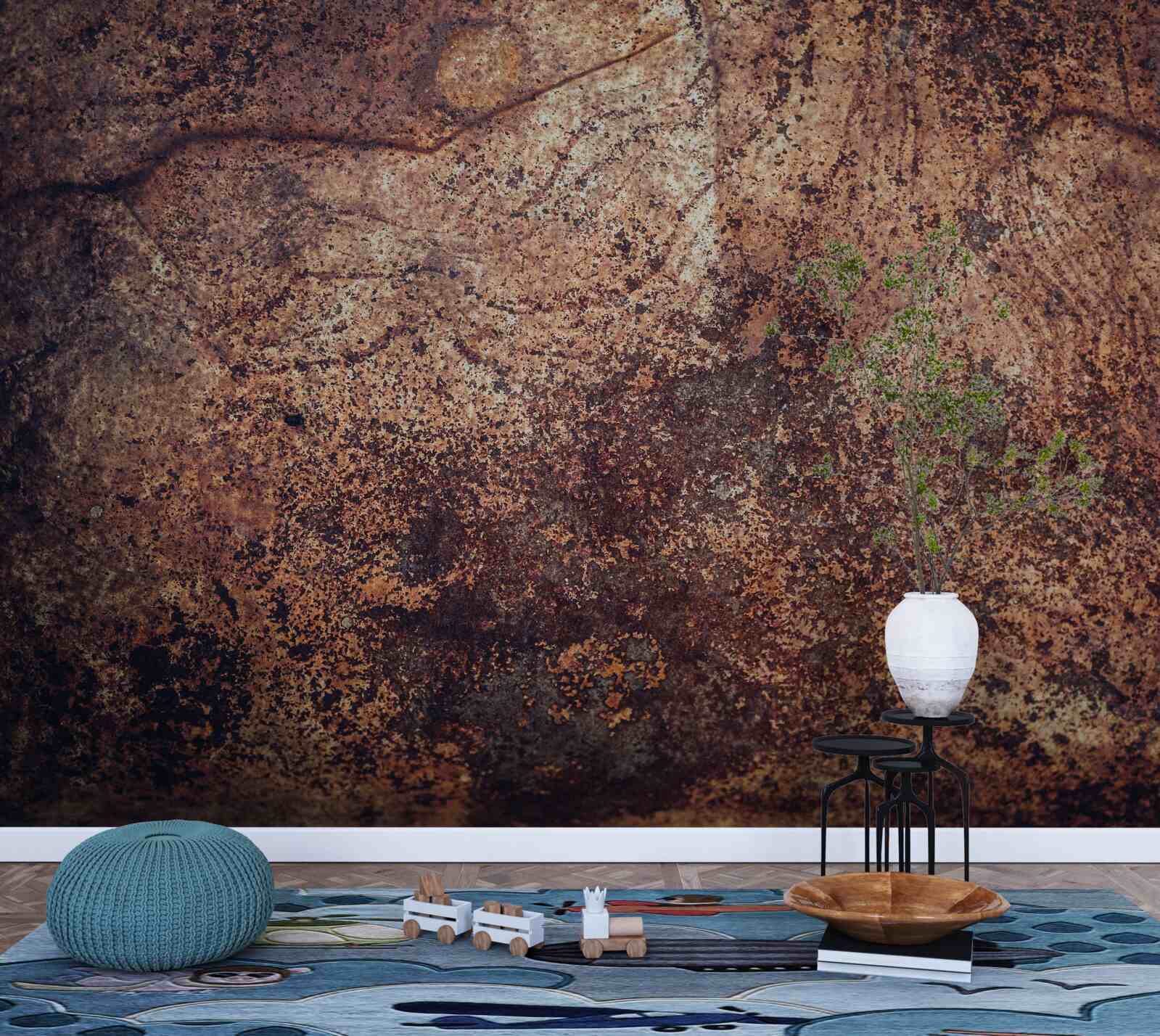 Fototapeta przyciemnione obszary rdzy