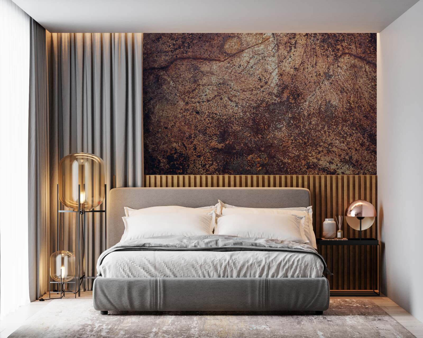 Fototapeta przyciemnione obszary rdzy