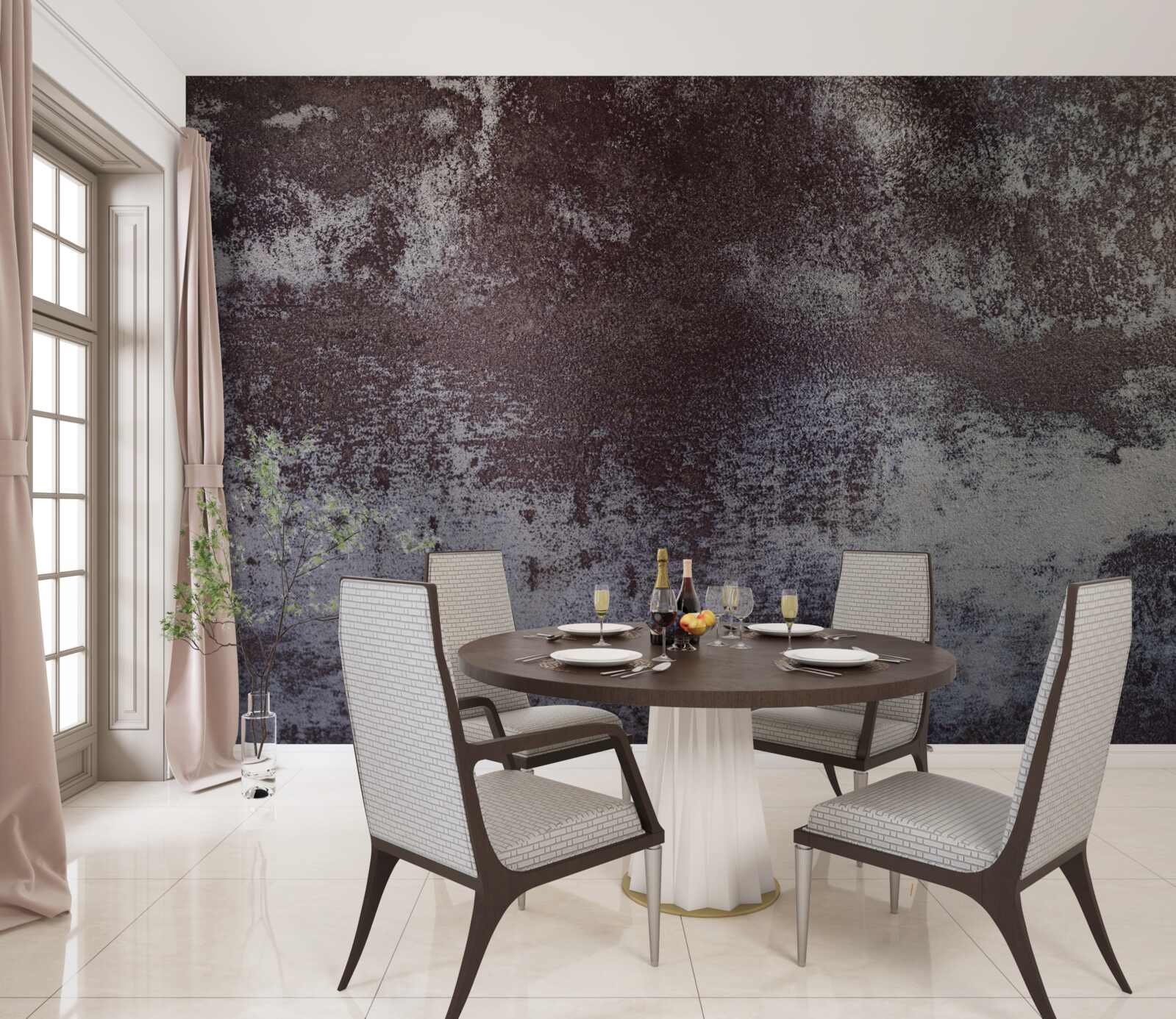 Fototapeta szary metal w stylu vintage