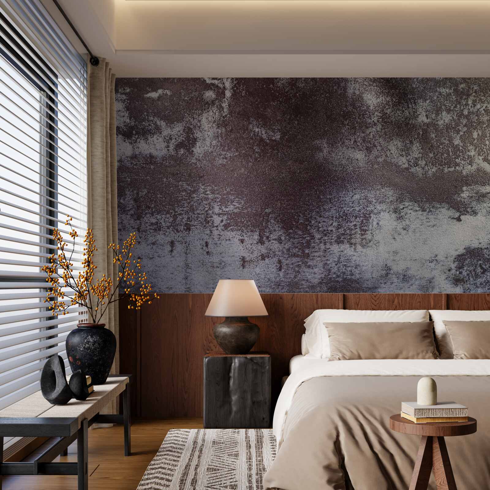 Fototapeta szary metal w stylu vintage