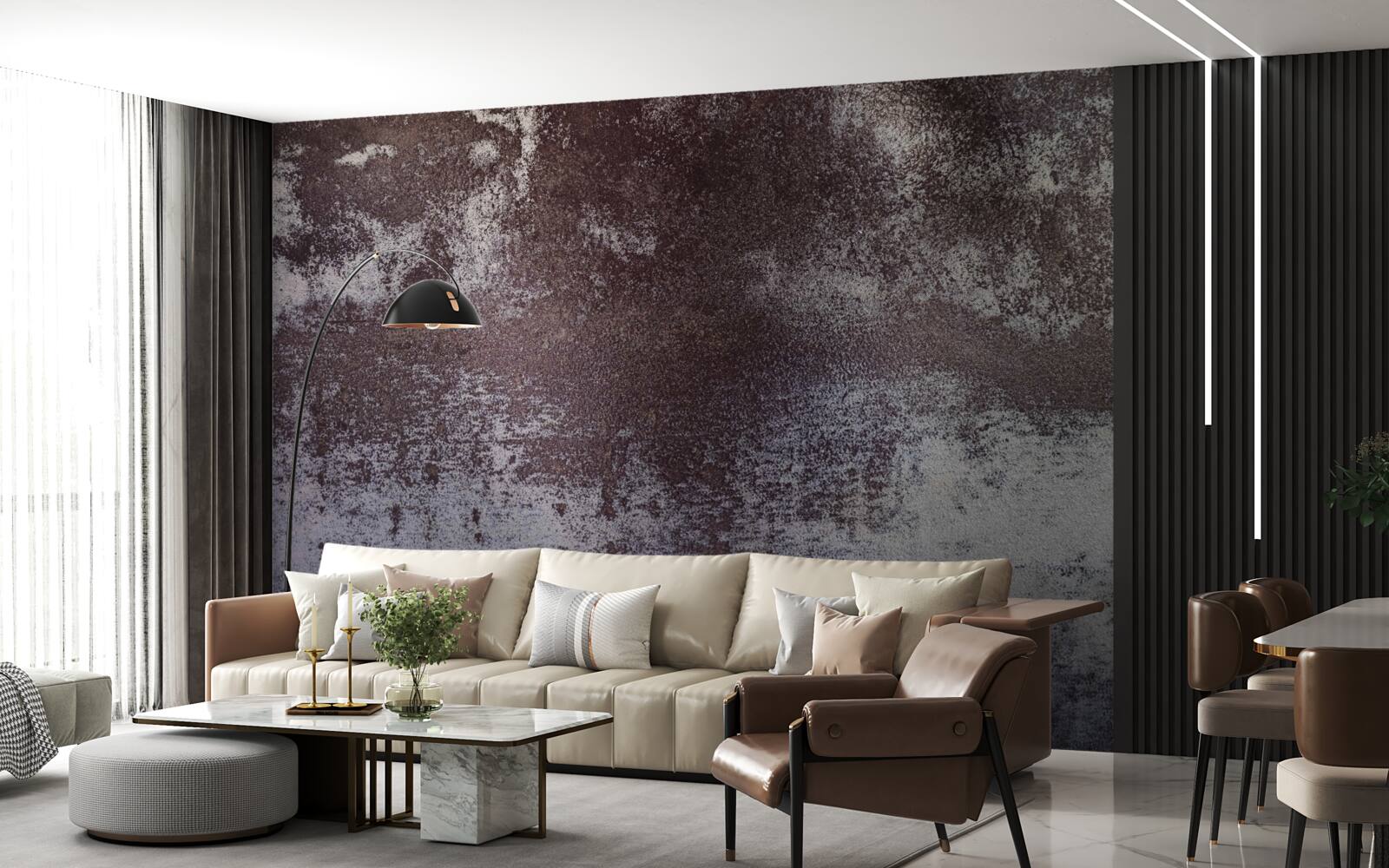 Fototapeta szary metal w stylu vintage