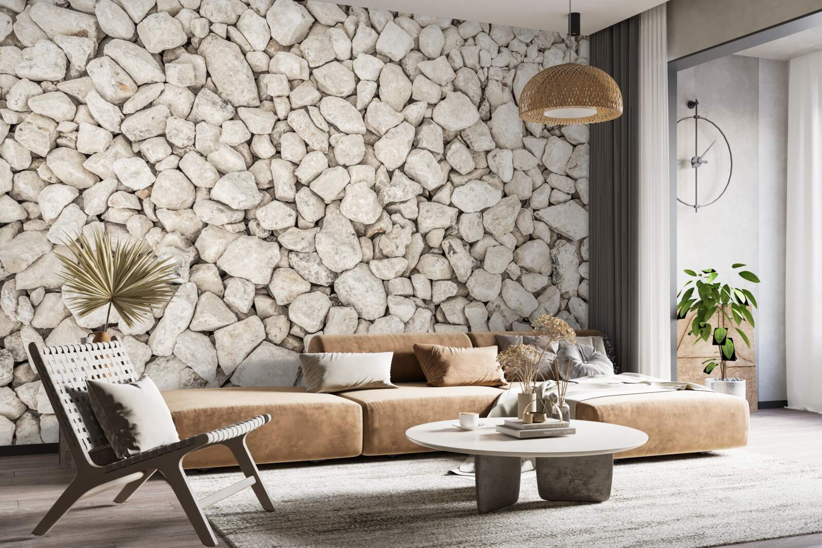 Fototapeta Żwir biały różnej wielkości