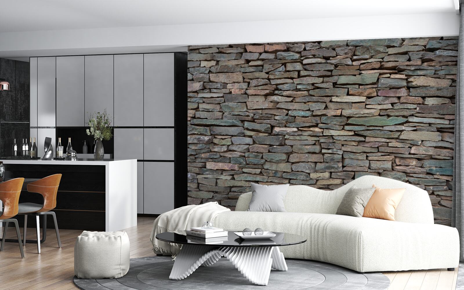 Fototapeta podłużne układanie kamieni