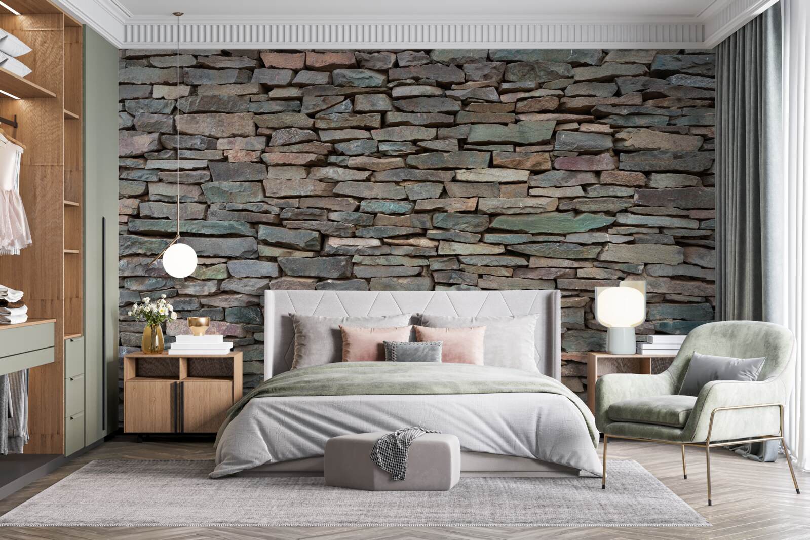 Fototapeta podłużne układanie kamieni