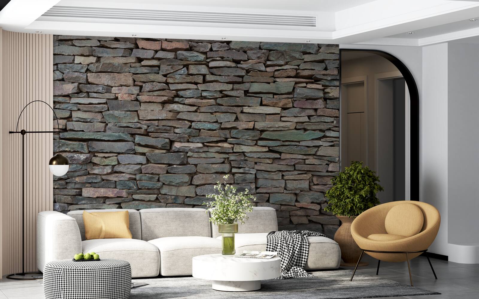 Fototapeta podłużne układanie kamieni