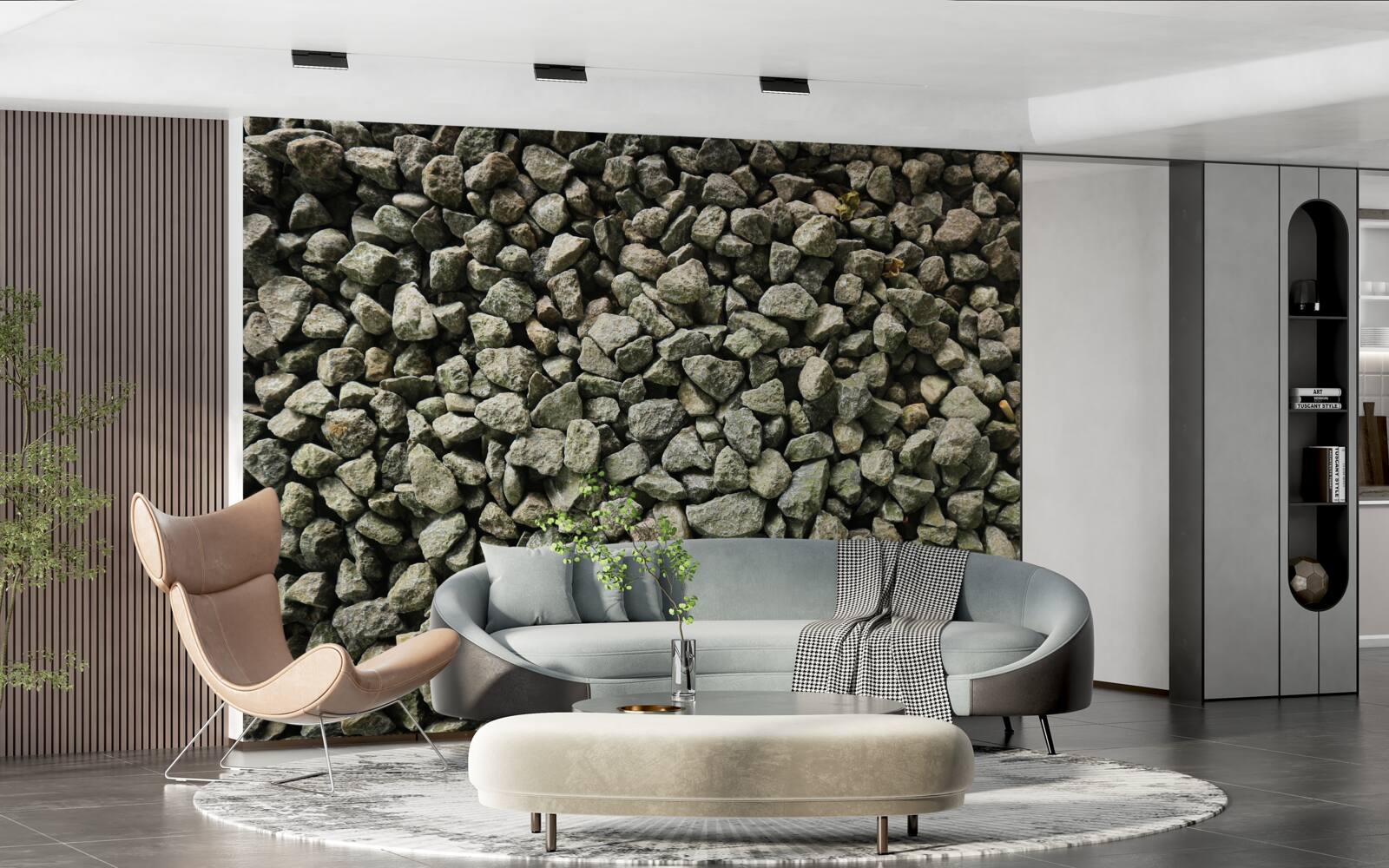 Fototapeta ściana żwirowa