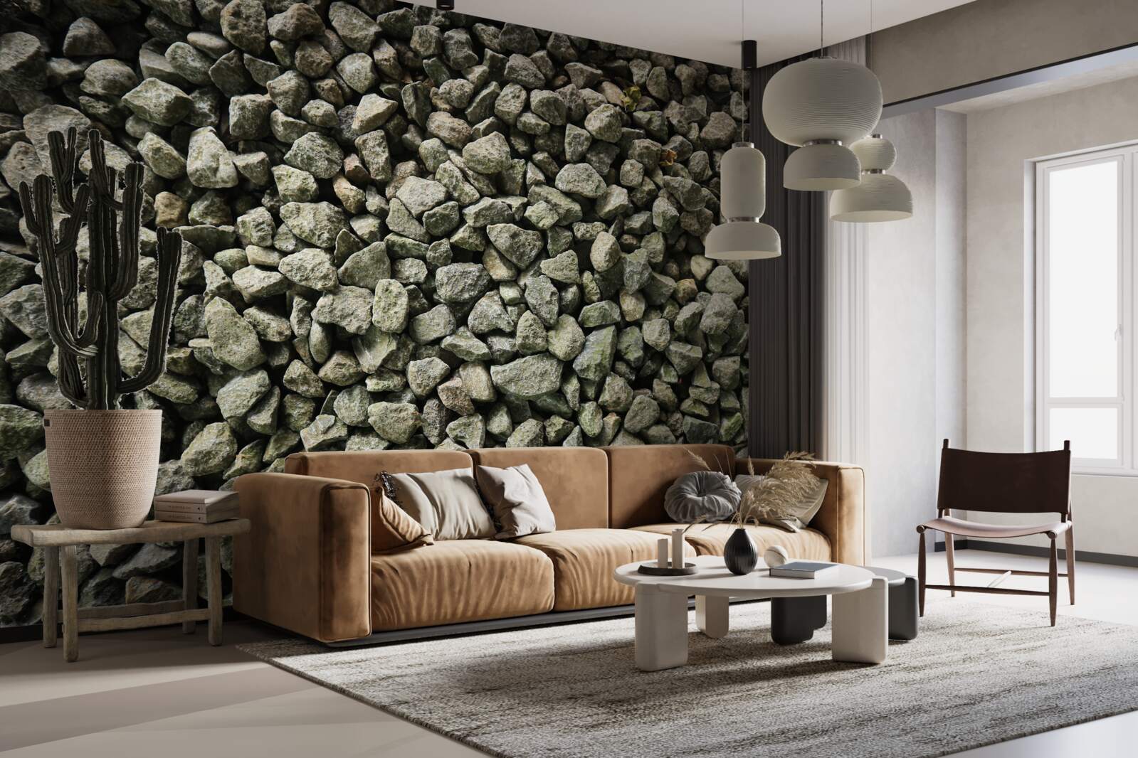 Fototapeta ściana żwirowa