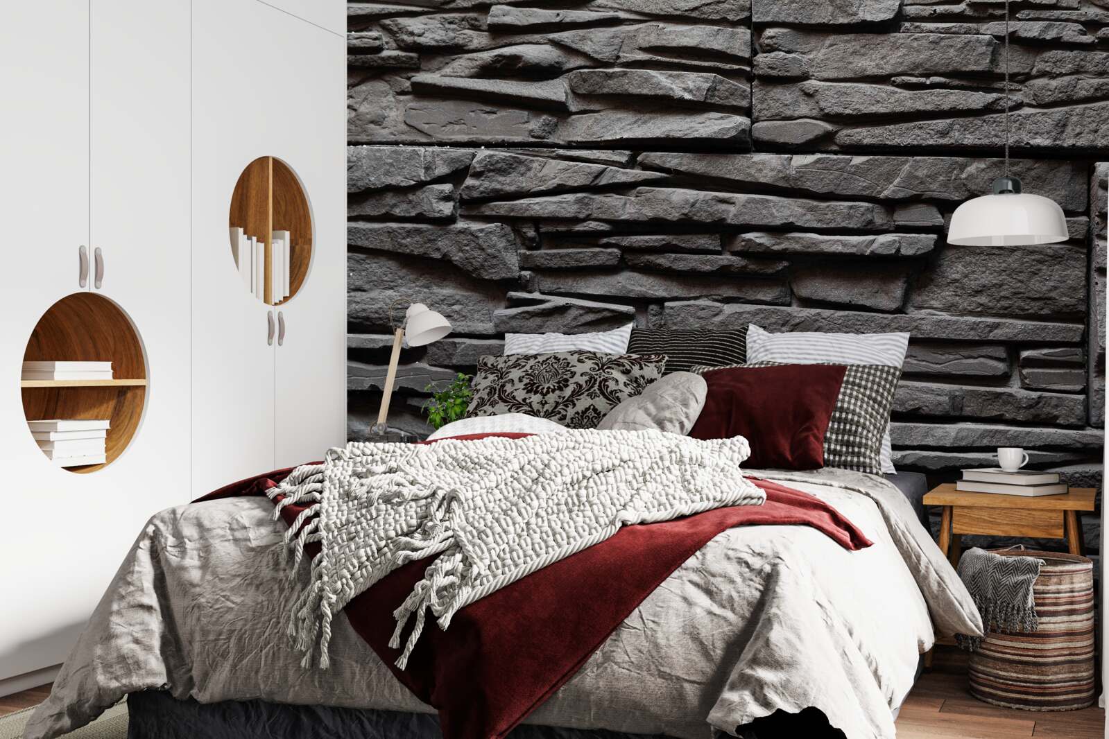 Fototapeta kamień podłużny o ciemnoszarym odcieniu