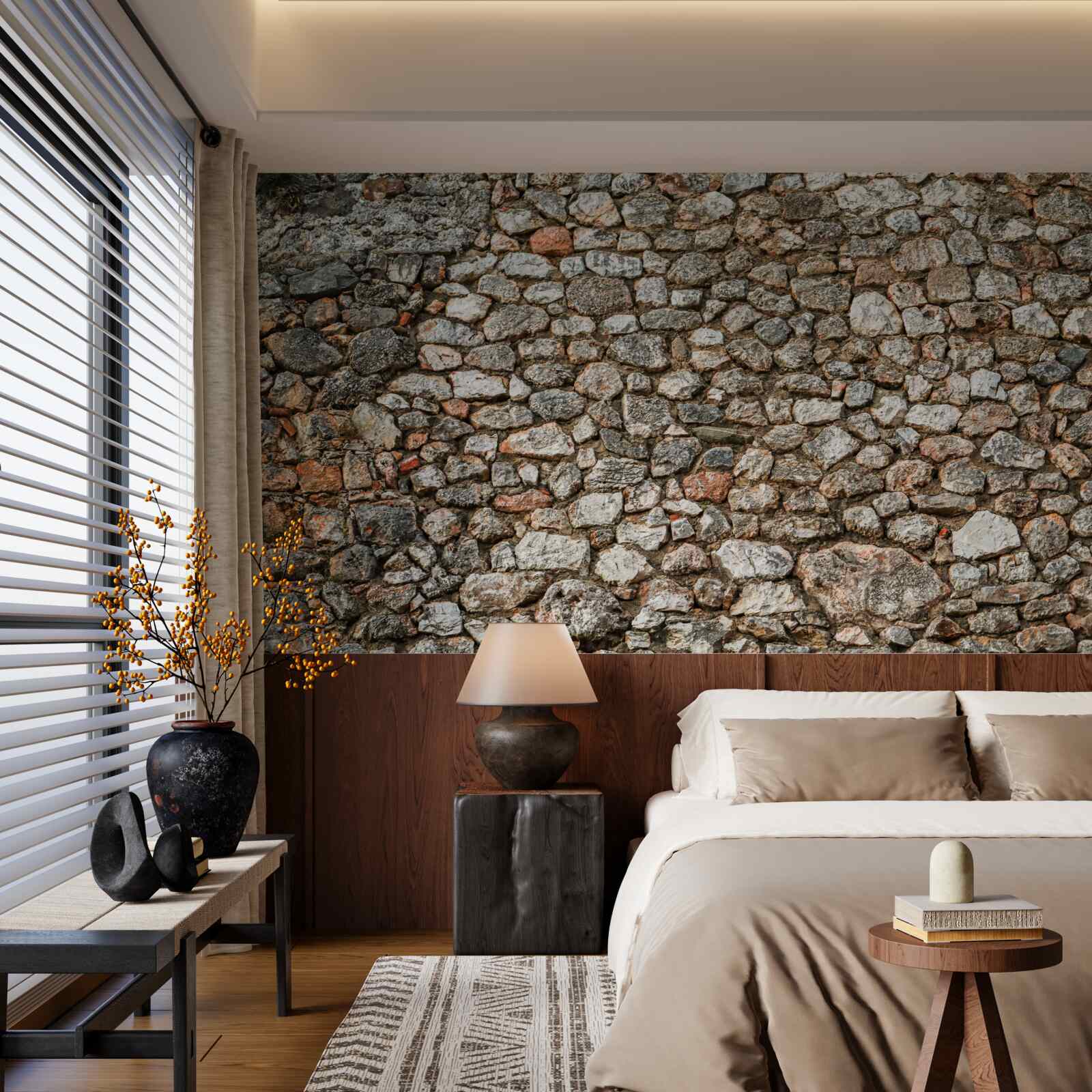 Fototapeta antyczny wielokolorowy kamienny mur