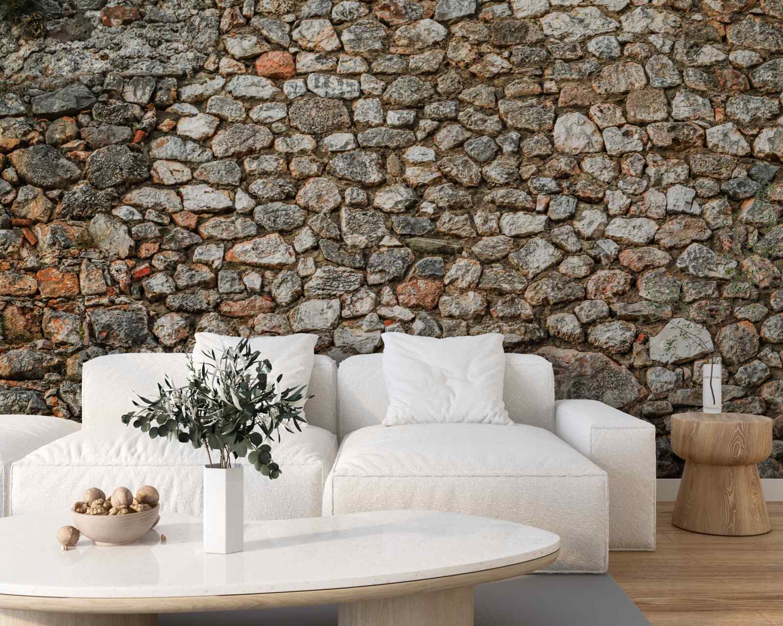 Fototapeta antyczny wielokolorowy kamienny mur