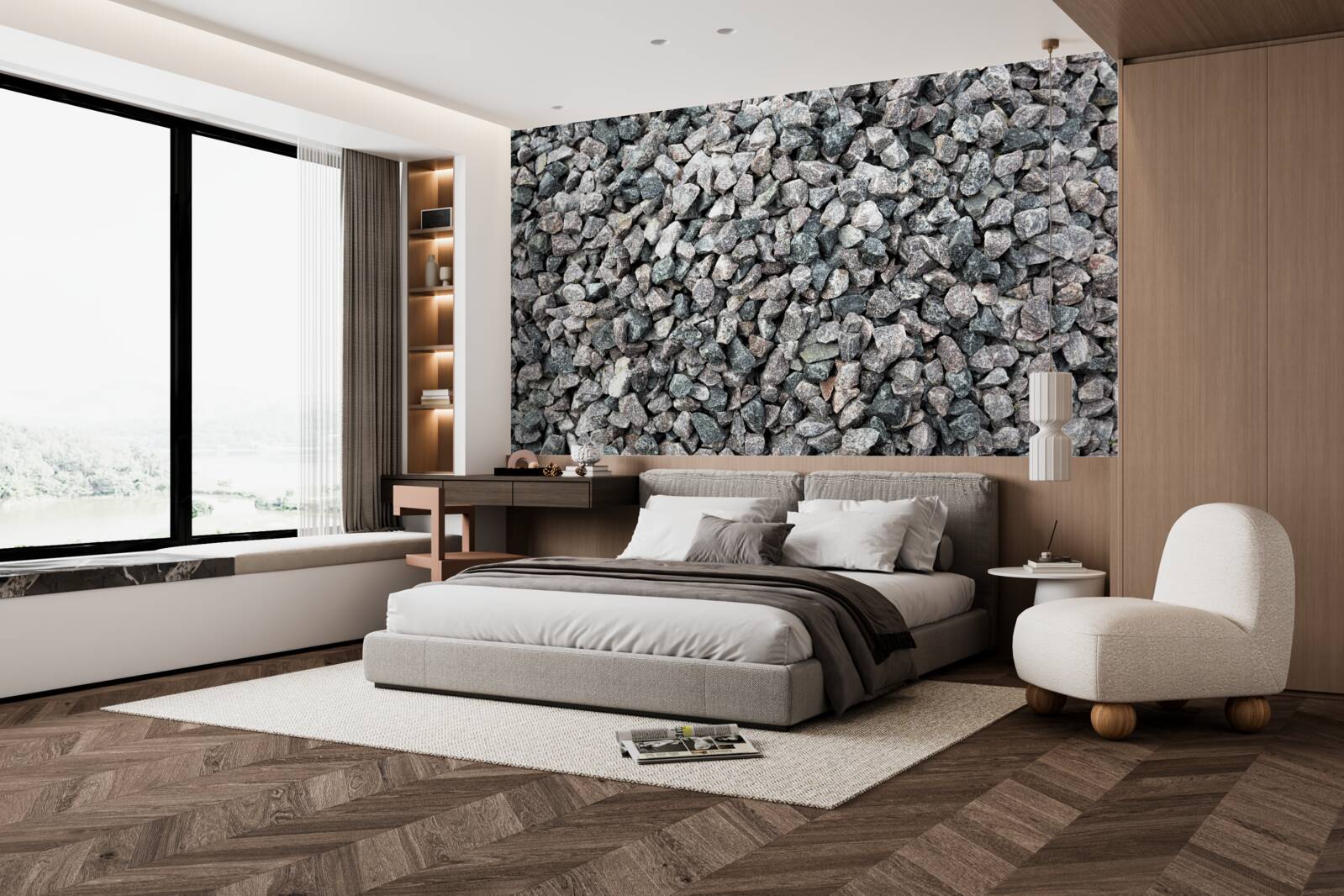 Fototapeta mnóstwo szarych kamieni