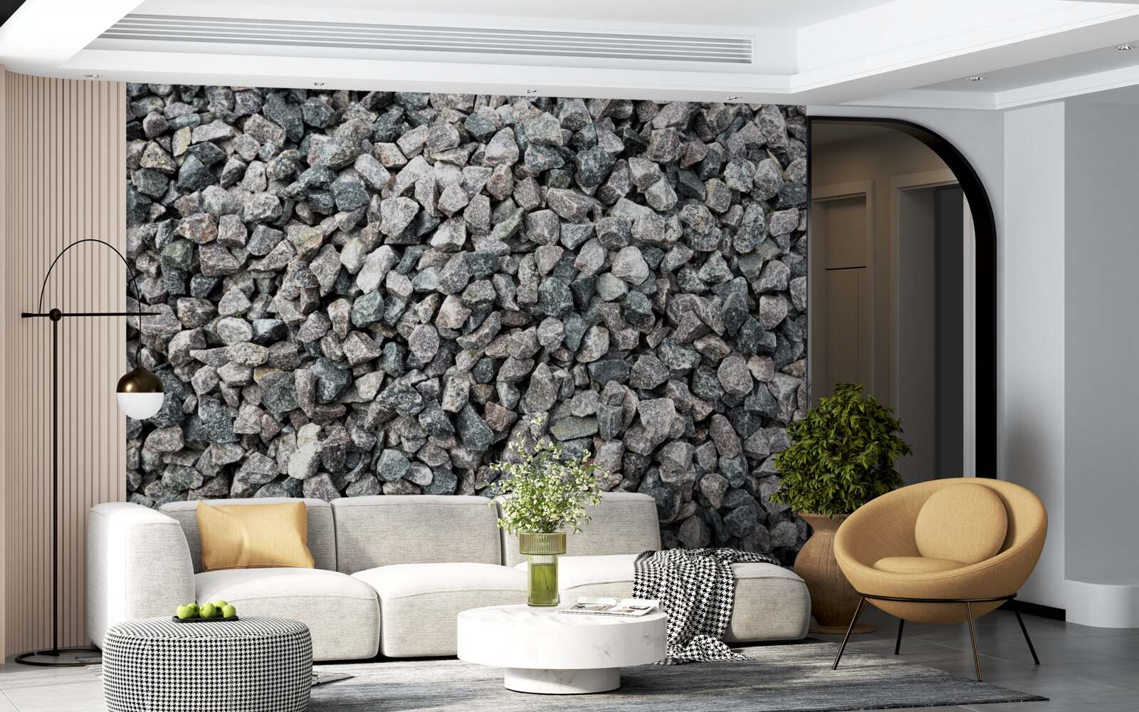 Fototapeta mnóstwo szarych kamieni