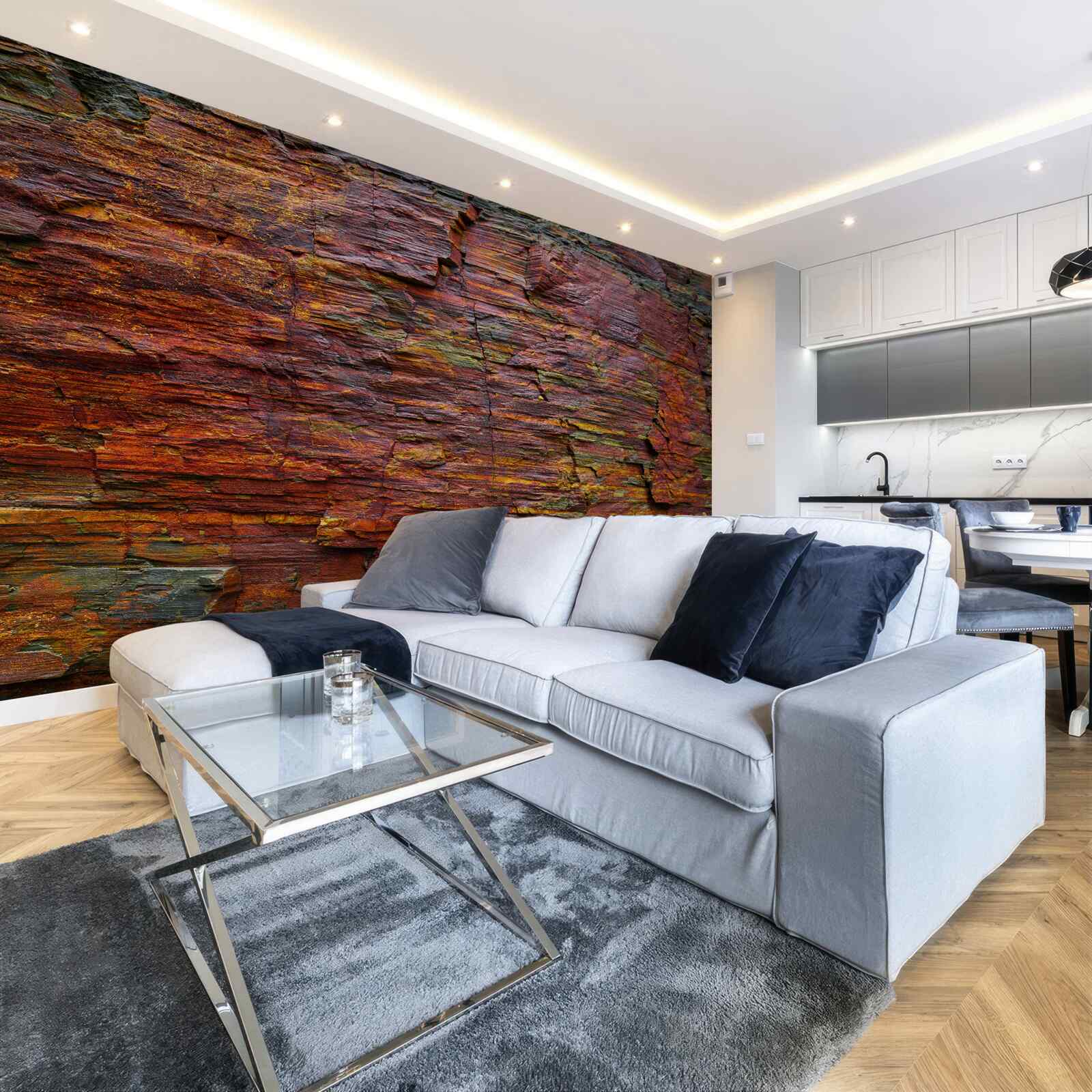 Fototapeta tłem są przyciemniane góry