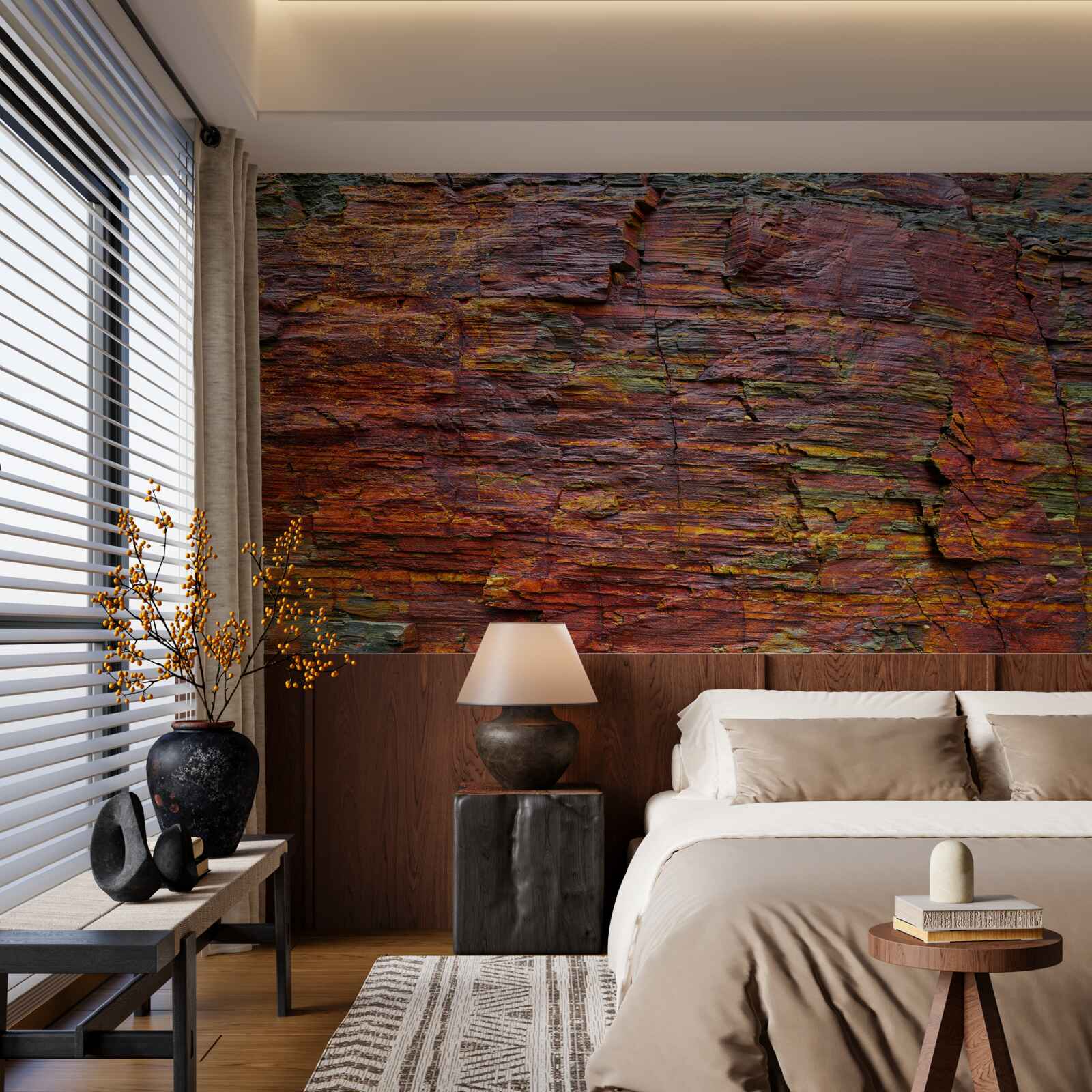 Fototapeta tłem są przyciemniane góry