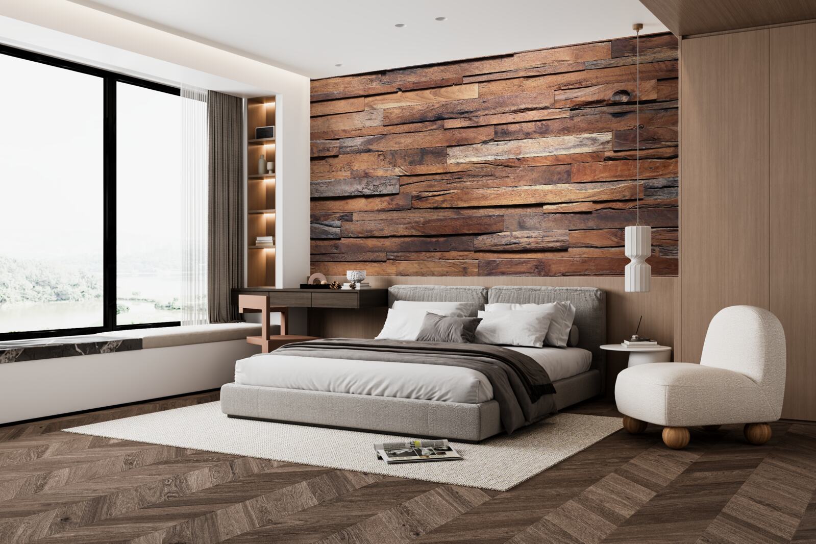 Fototapeta deska drewniana w starym brązowym odcieniu