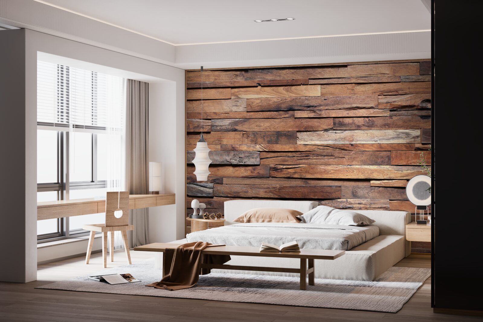 Fototapeta deska drewniana w starym brązowym odcieniu