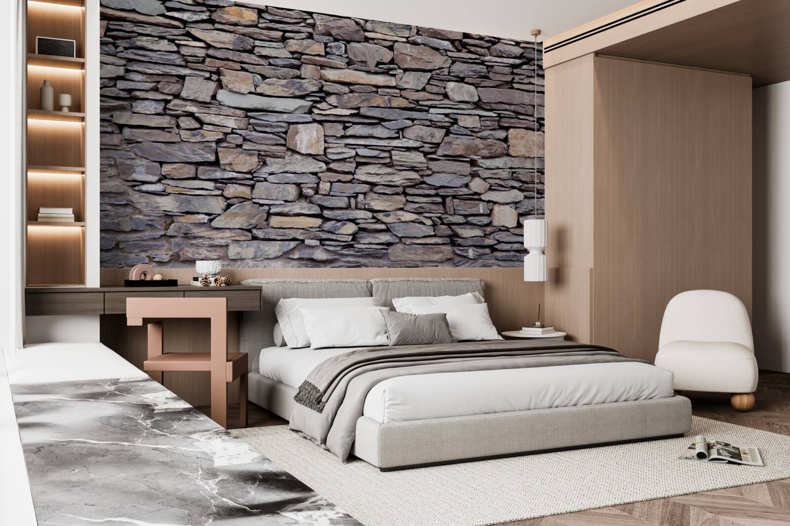 Fototapeta szary kamienny mur