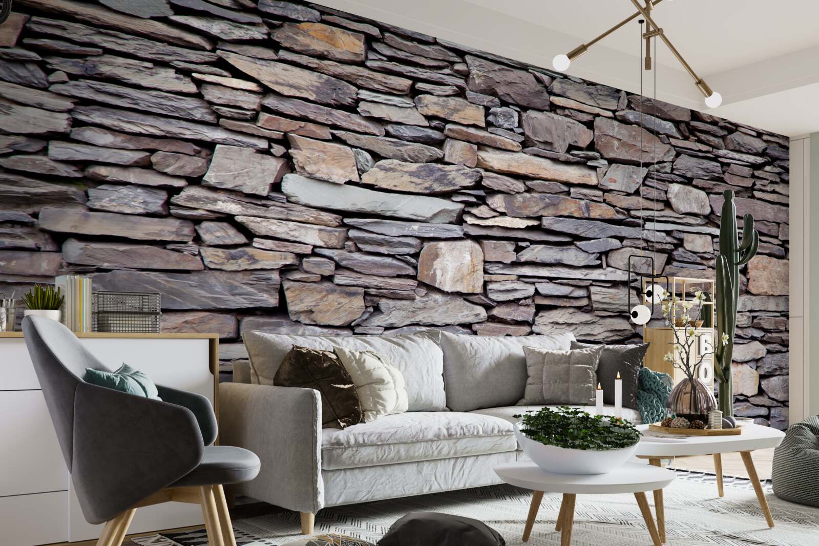 Fototapeta szary kamienny mur