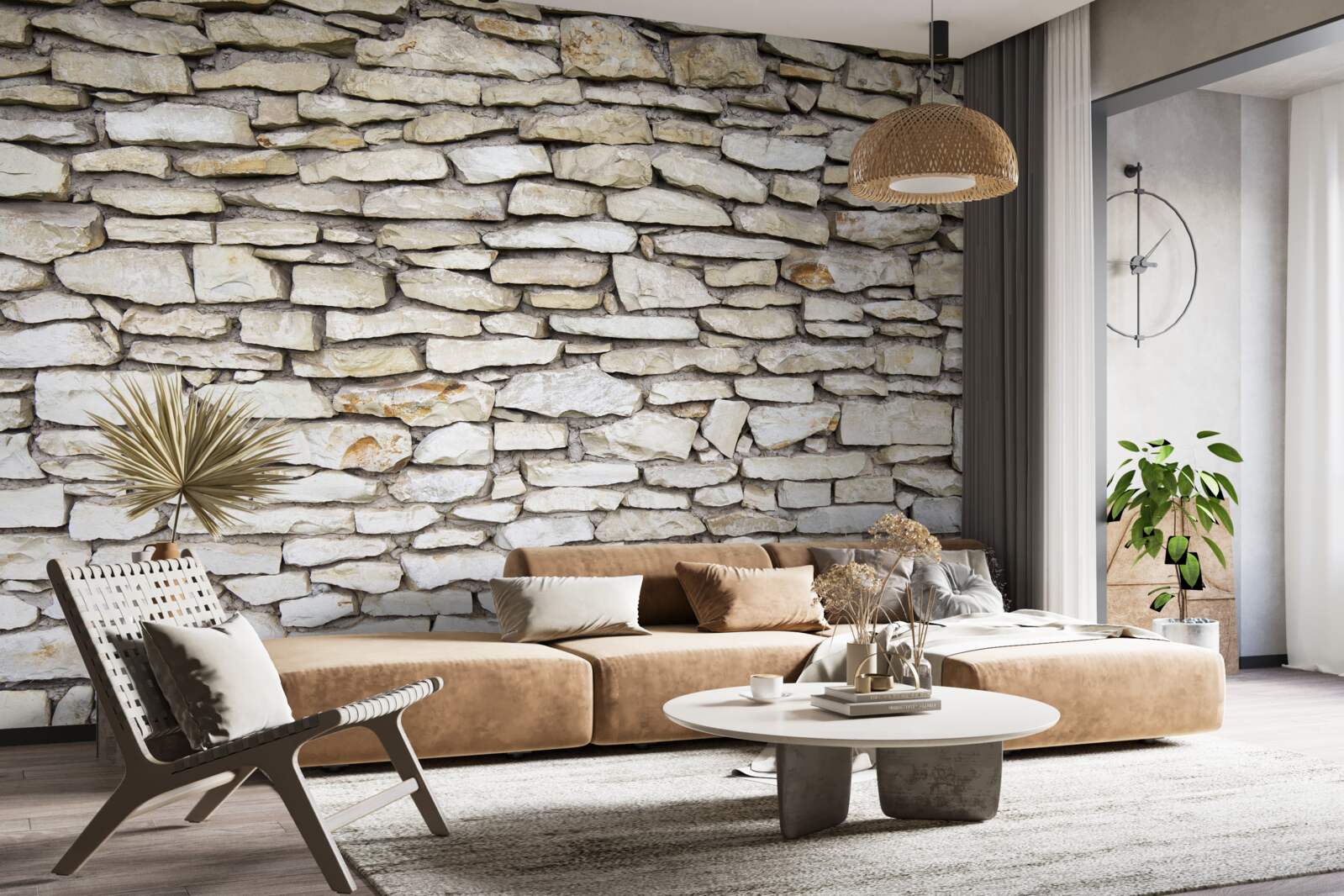 Fototapeta Ściana wykonana ze starego kamienia teksturowanego