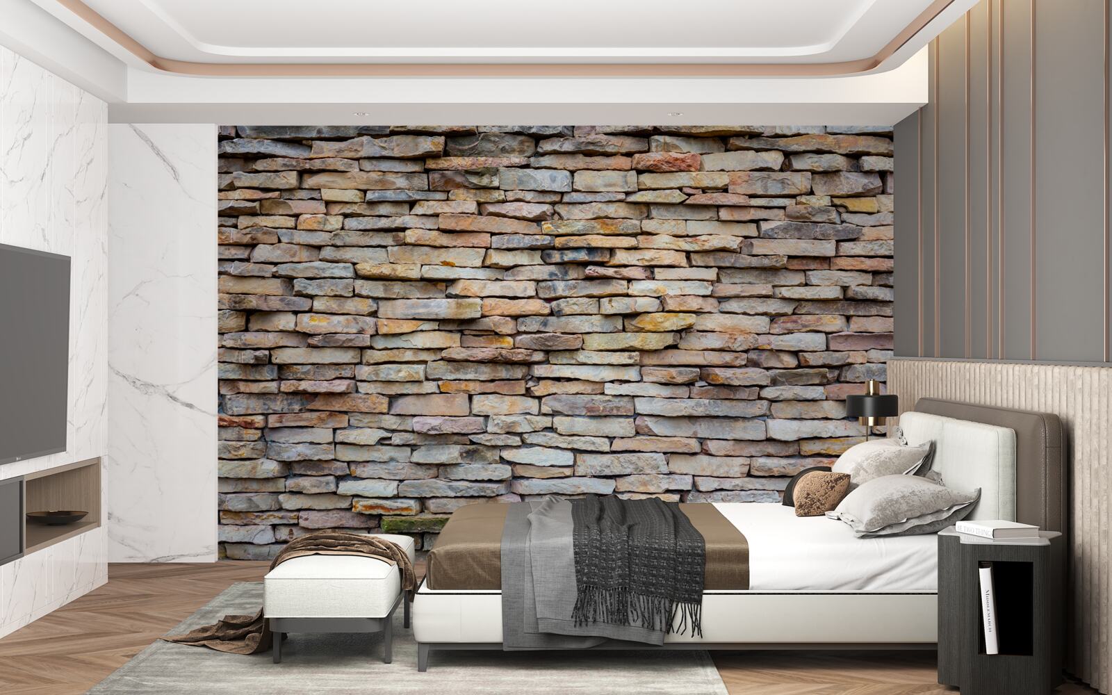 Fototapeta struktura kamiennego muru